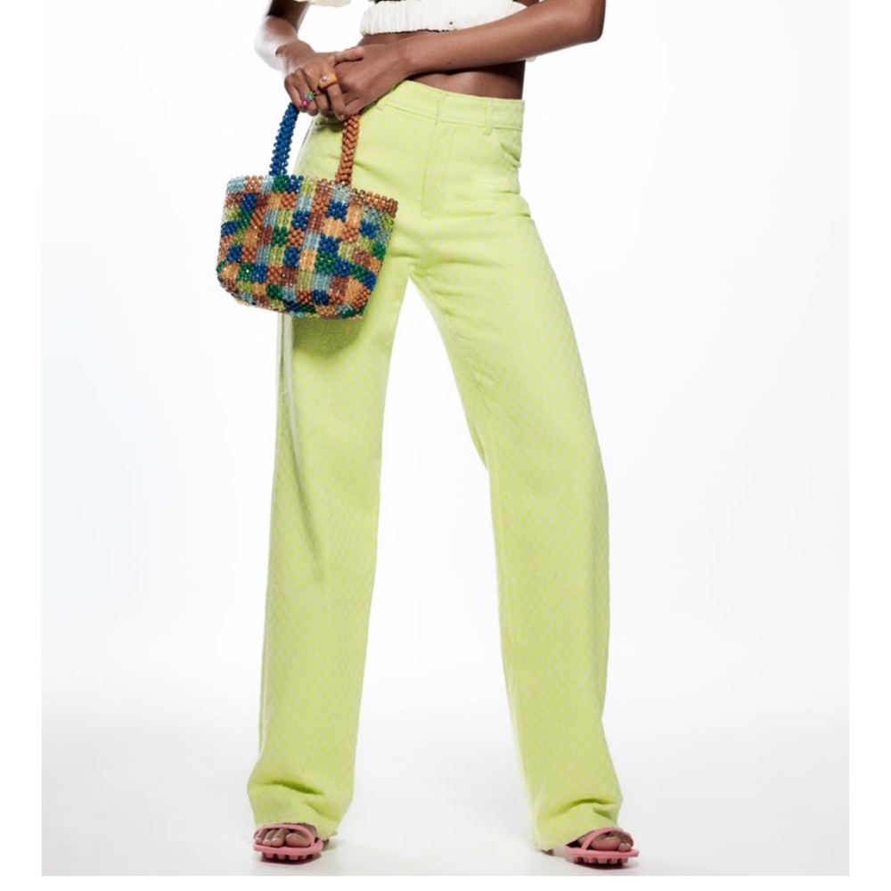 ✨✨ Sale ✨✨ Zara Gingham Straight Leg Pants